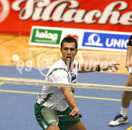 Badminton Bundesliga. ASKOE Kelag Kaernten gegen BSC70 Linz. Krassimir Jankov (Kaernten). Klagenfurt, am 25.10.2009.
Foto: Kuess
---
pressefotos, pressefotografie, kuess, qs, qspictures, sport, bild, bilder, bilddatenbank