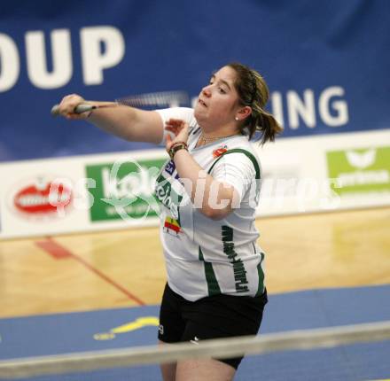 Badminton Bundesliga. ASKOE Kelag Kaernten gegen BSC70 Linz. Belinda Heber (Kaernten). Klagenfurt, am 25.10.2009.
Foto: Kuess
---
pressefotos, pressefotografie, kuess, qs, qspictures, sport, bild, bilder, bilddatenbank