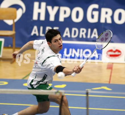 Badminton Bundesliga. ASKOE Kelag Kaernten gegen BSC70 Linz.  Stiliyan Makarski (Kaernten). Klagenfurt, am 25.10.2009.
Foto: Kuess
---
pressefotos, pressefotografie, kuess, qs, qspictures, sport, bild, bilder, bilddatenbank