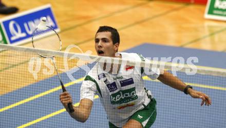 Badminton Bundesliga. ASKOE Kelag Kaernten gegen BSC70 Linz. Krassimir Jankov (Kaernten). Klagenfurt, am 25.10.2009.
Foto: Kuess
---
pressefotos, pressefotografie, kuess, qs, qspictures, sport, bild, bilder, bilddatenbank