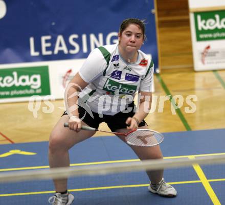 Badminton Bundesliga. ASKOE Kelag Kaernten gegen BSC70 Linz. Belinda Heber, Maja Kersnik (Kaernten). Klagenfurt, am 25.10.2009.
Foto: Kuess
---
pressefotos, pressefotografie, kuess, qs, qspictures, sport, bild, bilder, bilddatenbank