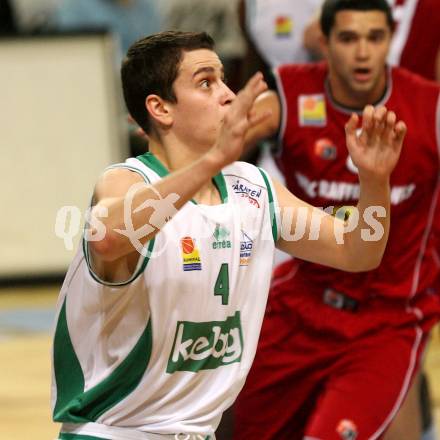 Basketball Bundesliga. Woerthersee Piraten gegen WBC Kraftwerk Wels. Martin Breithuber (Piraten). Klagenfurt, am 31.10.2009.
Foto: Kuess

---
pressefotos, pressefotografie, kuess, qs, qspictures, sport, bild, bilder, bilddatenbank