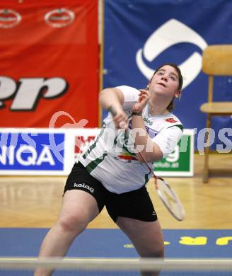 Badminton Bundesliga. ASKOE Kelag Kaernten gegen BSC70 Linz. Belinda Heber (Kaernten). Klagenfurt, am 25.10.2009.
Foto: Kuess
---
pressefotos, pressefotografie, kuess, qs, qspictures, sport, bild, bilder, bilddatenbank