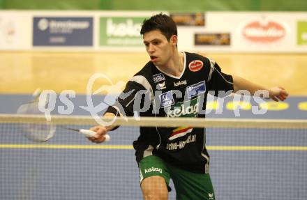 Badminton Bundesliga. ASKOE Kelag Kaernten gegen BSC70 Linz. Stiliyan Makarski (Kaernten). Klagenfurt, am 25.10.2009.
Foto: Kuess
---
pressefotos, pressefotografie, kuess, qs, qspictures, sport, bild, bilder, bilddatenbank