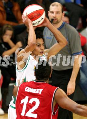 Basketball Bundesliga. Woerthersee Piraten gegen WBC Kraftwerk Wels. Samuel Bachlechner (Piraten). Klagenfurt, am 31.10.2009.
Foto: Kuess

---
pressefotos, pressefotografie, kuess, qs, qspictures, sport, bild, bilder, bilddatenbank