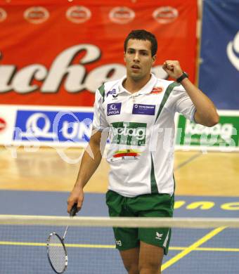 Badminton Bundesliga. ASKOE Kelag Kaernten gegen BSC70 Linz. Krassimir Jankov (Kaernten). Klagenfurt, am 25.10.2009.
Foto: Kuess
---
pressefotos, pressefotografie, kuess, qs, qspictures, sport, bild, bilder, bilddatenbank