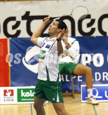 Badminton Bundesliga. ASKOE Kelag Kaernten gegen BSC70 Linz. Krassimir Jankov (Kaernten). Klagenfurt, am 25.10.2009.
Foto: Kuess
---
pressefotos, pressefotografie, kuess, qs, qspictures, sport, bild, bilder, bilddatenbank
