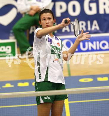 Badminton Bundesliga. ASKOE Kelag Kaernten gegen BSC70 Linz. Ana Kovac (Kaernten). Klagenfurt, am 25.10.2009.
Foto: Kuess
---
pressefotos, pressefotografie, kuess, qs, qspictures, sport, bild, bilder, bilddatenbank