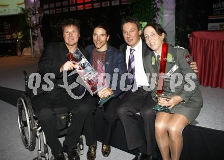 Sportlergala 2009. Klaus Dolleschal, Siegi Grabner, Fritz Strobl, Michaela Taupe-Traer. Casineum Velden, am 21.12.2009.
Foto: Kuess 

---
pressefotos, pressefotografie, kuess, qs, qspictures, sport, bild, bilder, bilddatenbank