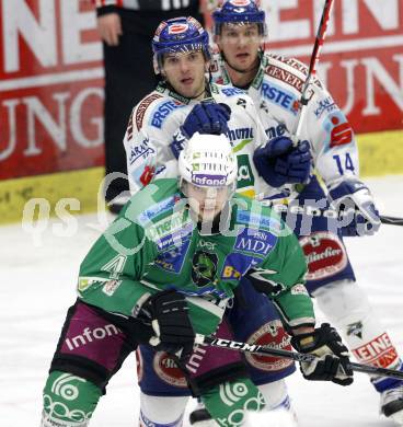EBEL. Eishockey Bundesliga. EC Pasut VSV gegen HDD TILIA Olimpija Ljubljana, Laibach. Benjamin Petrik, (VSV), Igor Cvetek  (Ljubljana). Villach, am 27.12.2008.
Foto: Kuess 


---
pressefotos, pressefotografie, kuess, qs, qspictures, sport, bild, bilder, bilddatenbank