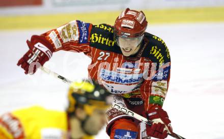 EBEL. Eishockey Bundesliga. KAC gegen EV Vienna Capitals. Thomas Hundertpfund (KAC). Klagenfurt, am 24.1.2010.
Foto: Kuess

---
pressefotos, pressefotografie, kuess, qs, qspictures, sport, bild, bilder, bilddatenbank