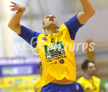 Volleyball GM Capital Challenge Cup. SK Aich/Dob (AUT) gegen VC Euphony Asse-Lennik (BEL).  Ivo Kenderov (Aich/Dob). Prevalje, 11.2.2010. 
Foto: Kuess

---
pressefotos, pressefotografie, kuess, qs, qspictures, sport, bild, bilder, bilddatenbank