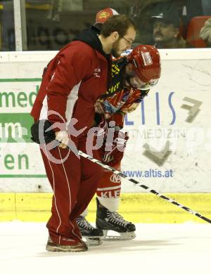 EBEL. Eishockey Bundesliga. KAC gegen EC Red Bull Salzburg. KIRISITS Johannes (KAC). Klagenfurt, am 28.2.2010.
Foto: Kuess 

---
pressefotos, pressefotografie, kuess, qs, qspictures, sport, bild, bilder, bilddatenbank