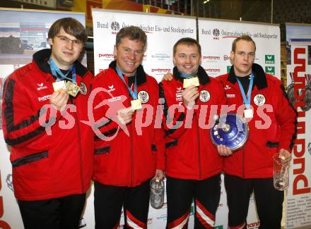 Stocksport. Eisschiessen. IFI Eisstock Europameisterschaften. Zielwettbewerb. Franz Roth, Bernd Fischer, Thomas Fuchs, Andre Roman Brunner. Klagenfurt, am 3.3.2010.
Foto: Kuess
---
pressefotos, pressefotografie, kuess, qs, qspictures, sport, bild, bilder, bilddatenbank