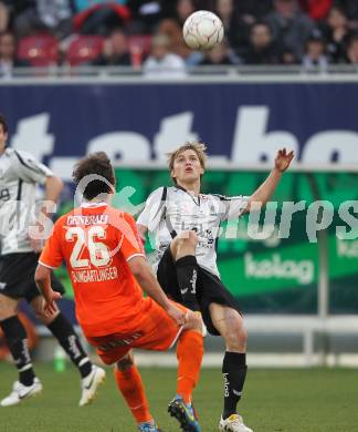 Fussball. Bundesliga. SK Austria Kelag Kaernten gegen FK Austria Wien.  Stefan Hierlaender (Austria Kaernten), Julian Baumgartlinger (Wien). Klagenfurt, 17.4.2010. 
Foto: Kuess

---
pressefotos, pressefotografie, kuess, qs, qspictures, sport, bild, bilder, bilddatenbank