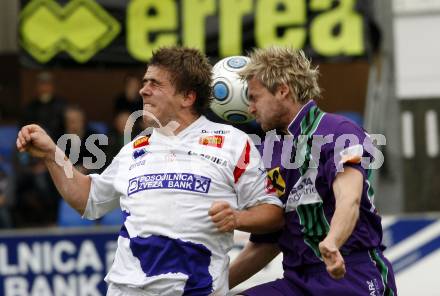 Fussball. Regionalliga. SAK Celovec/Klagenfurt gegen SC St. Stefan/Lav..  Triplat Grega (SAK), Feimuth Guenther (St.Stefan). Klagenfurt, 8.5.2010. 
Foto: Kuess

---
pressefotos, pressefotografie, kuess, qs, qspictures, sport, bild, bilder, bilddatenbank