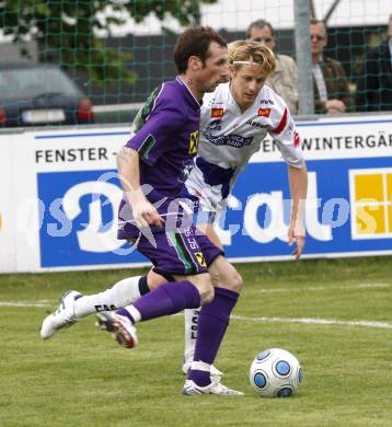 Fussball. Regionalliga. SAK Celovec/Klagenfurt gegen SC St. Stefan/Lav.. Isopp Johannes (SAK), Pavlicic Rok (St.Stefan). Klagenfurt, 8.5.2010. 
Foto: Kuess

---
pressefotos, pressefotografie, kuess, qs, qspictures, sport, bild, bilder, bilddatenbank
