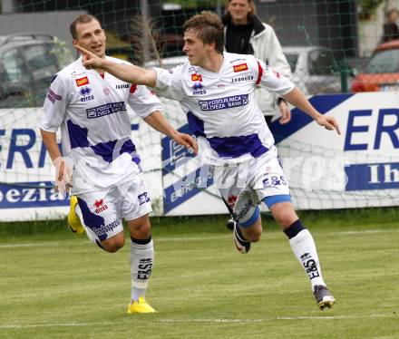 Fussball. Regionalliga. SAK Celovec/Klagenfurt gegen SC St. Stefan/Lav.. Dlopst Christian, Triplat Grega (SAK). Klagenfurt, 8.5.2010. 
Foto: Kuess

---
pressefotos, pressefotografie, kuess, qs, qspictures, sport, bild, bilder, bilddatenbank