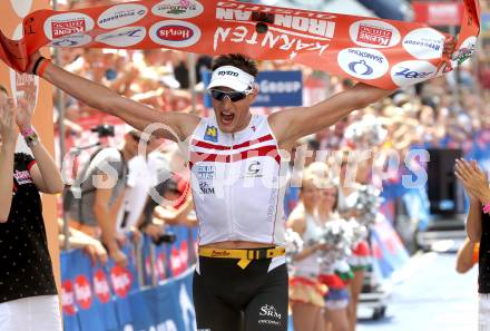 Kaernten Ironman Austria. Michael Weiss (AUT).  Klagenfurt, am 4.7.2010.
Foto: Kuess

---
pressefotos, pressefotografie, kuess, qs, qspictures, sport, bild, bilder, bilddatenbank