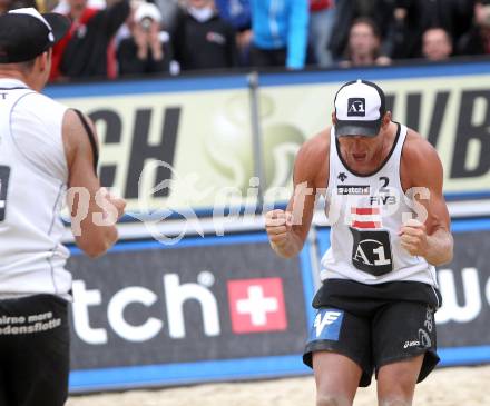 Beachvolleyball Grand Slam. GOSCH Florian, HORST Alexander. Klagenfurt, 30.7.2010.
Foto: Kuess

---
pressefotos, pressefotografie, kuess, qs, qspictures, sport, bild, bilder, bilddatenbank