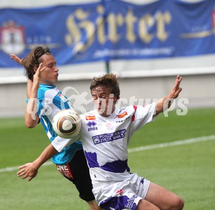 Fussball OEFB Cup. SAK KLagenfurt gegen WAC/St. Andrae. Grega Triplat (SAK), Dario Baldauf (WAC/St. Andrae). Klagenfurt, am 14.8.2010.
Foto: Kuess
---
pressefotos, pressefotografie, kuess, qs, qspictures, sport, bild, bilder, bilddatenbank