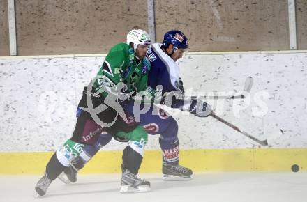 Eishockey. Testspiel. VSV gegen HDD Tilia Olimpija. Jonathan Ferland (VSV), Uhan Matevz (Olimpija).
Bled, 19.8.2010.
Foto: Kuess
---
pressefotos, pressefotografie, kuess, qs, qspictures, sport, bild, bilder, bilddatenbank