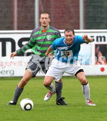 Fussball. Kaerntner Liga. FC Welzenegg gegen RZ Pellets WAC 1b. Wrulich Christoph (Welzenegg), Schepp Christian (WAC). Klagenfurt, 25.9.2010. 
Foto: Kuess
---
pressefotos, pressefotografie, kuess, qs, qspictures, sport, bild, bilder, bilddatenbank