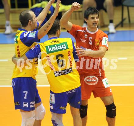 Volleyball. Aich/Dob gegen ACH Bled. Jubel (Aich). Prevalje, 9.10.2010.
Foto: Kuess
---
pressefotos, pressefotografie, kuess, qs, qspictures, sport, bild, bilder, bilddatenbank