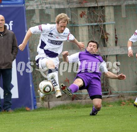 Fussball Regionalliga. SAK gegen SK Austria Klagenfurt. Christian Samitsch (SAK), Christian Sablatnig (Austria). Klagenfurt, am 16.10.2010.
Foto: Kuess
---
pressefotos, pressefotografie, kuess, qs, qspictures, sport, bild, bilder, bilddatenbank