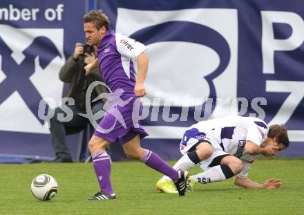 Fussball Regionalliga. SAK gegen SK Austria Klagenfurt. Grega Triplat (SAK), Kai Schoppitsch (Austria). Klagenfurt, am 16.10.2010.
Foto: Kuess
---
pressefotos, pressefotografie, kuess, qs, qspictures, sport, bild, bilder, bilddatenbank
