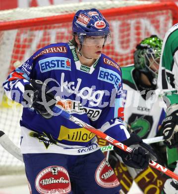 EBEL. Eishockey Bundesliga. EC Pasut VSV gegen Olimpija Ljubljana  (Laibach). Michael Raffl (VSV). Villach, am 8.10.2010.
Foto: Kuess 


---
pressefotos, pressefotografie, kuess, qs, qspictures, sport, bild, bilder, bilddatenbank