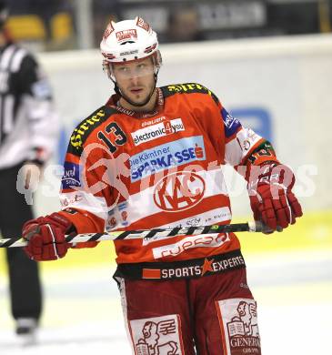 EBEL. Eishockey Bundesliga. KAC gegen Alba Volan SAPA Fehervar AV19. Johannes Kirisits (KAC). Klagenfurt, am 26.10.2010.
Foto: Kuess 

---
pressefotos, pressefotografie, kuess, qs, qspictures, sport, bild, bilder, bilddatenbank