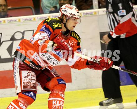 EBEL. Eishockey Bundesliga. KAC gegen Alba Volan SAPA Fehervar AV19. Markus Pirmann (KAC). Klagenfurt, am 26.10.2010.
Foto: Kuess 

---
pressefotos, pressefotografie, kuess, qs, qspictures, sport, bild, bilder, bilddatenbank