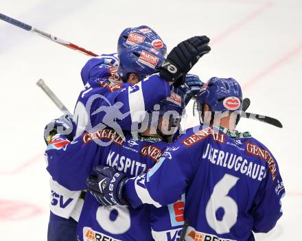 EBEL. Eishockey Bundesliga. VSV gegen KAC. Torjubel VSV. Villach, am 29.10.2010.
Foto: Nadja Kuess 

---
pressefotos, pressefotografie, kuess, qs, qspictures, sport, bild, bilder, bilddatenbank