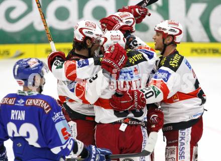 EBEL. Eishockey Bundesliga. VSV gegen KAC. Torjubel KAC. Villach, am 29.10.2010.
Foto: Nadja Kuess 

---
pressefotos, pressefotografie, kuess, qs, qspictures, sport, bild, bilder, bilddatenbank