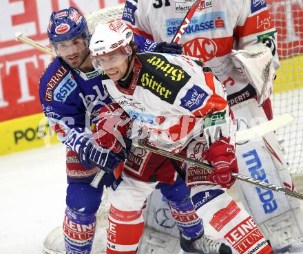EBEL. Eishockey Bundesliga. VSV gegen KAC. Nikolas Petrik, (VSV), Johannes Reichel (KAC). Villach, am 29.10.2010.
Foto: Kuess 

---
pressefotos, pressefotografie, kuess, qs, qspictures, sport, bild, bilder, bilddatenbank