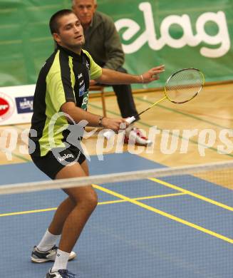 Badminton Bundesliga. ASKOE Kelag Kaernten gegen ASV Pressbaum. Julian Hristov (Kaernten). Klagenfurt, am 30.10.2010.
Foto: Kuess
---
pressefotos, pressefotografie, kuess, qs, qspictures, sport, bild, bilder, bilddatenbank