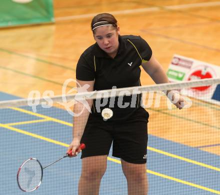 Badminton Bundesliga. ASKOE Kelag Kaernten gegen Vorchdorf. Belinda Heber (Kaernten). Klagenfurt, am 30.10.2010.
Foto: Kuess
---
pressefotos, pressefotografie, kuess, qs, qspictures, sport, bild, bilder, bilddatenbank