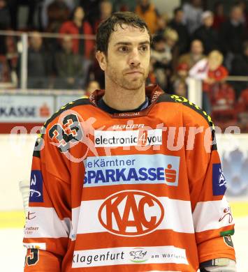 EBEL. Eishockey Bundesliga. KAC gegen HK Acroni Jesenice. Peter Ratchuk (KAC). Klagenfurt, am 10.10.2010.
Foto: Kuess 

---
pressefotos, pressefotografie, kuess, qs, qspictures, sport, bild, bilder, bilddatenbank