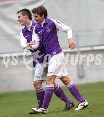 Fussball. Regionalliga. SK Austria Klagenfurt gegen Sturm Graz Amateure. Martin Salentinig, Jakob Orgonyi (Klagenfurt). Klagenfurt, 7.11.2010. 
Foto: Kuess

---
pressefotos, pressefotografie, kuess, qs, qspictures, sport, bild, bilder, bilddatenbank