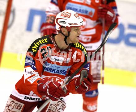 EBEL. Eishockey Bundesliga. KAC gegen VSV. Torjubel Mike Craig (KAC). Klagenfurt, am 4.2.2011.
Foto: Kuess 

---
pressefotos, pressefotografie, kuess, qs, qspictures, sport, bild, bilder, bilddatenbank