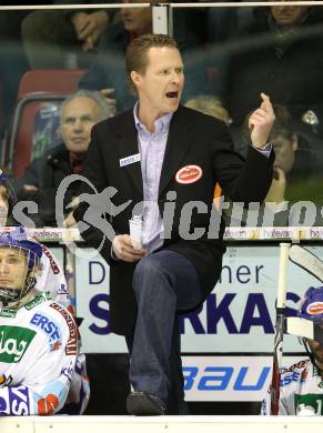 EBEL. Eishockey Bundesliga. KAC gegen VSV. Trainer Mike Stewart  (VSV). Klagenfurt, am 15.3.2011.
Foto: Kuess 

---
pressefotos, pressefotografie, kuess, qs, qspictures, sport, bild, bilder, bilddatenbank