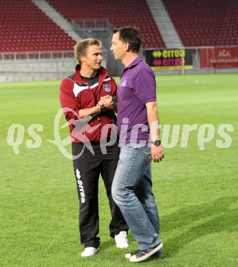 Fussball. Regionalliga. SK Austria Klagenfurt gegen SAK. Co-Trainer Gaerald Jarnig, Trainer Rudolf Perz (Klagenfurt. Klagenfurt, 13.5.2011.
Foto: Kuess
---
pressefotos, pressefotografie, kuess, qs, qspictures, sport, bild, bilder, bilddatenbank