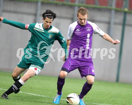 Fussball Regionalliga. SK Austria Klagenfurt gegen Weiz. Aner Mandzic, (Klagenfurt), Daniel Stachel  (Weiz). Klagenfurt, 1.6.2011.
Foto: Kuess
---
pressefotos, pressefotografie, kuess, qs, qspictures, sport, bild, bilder, bilddatenbank