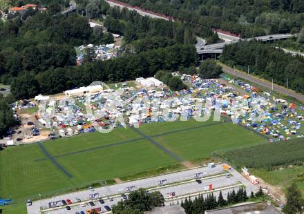 Beachvolleyball Grand Slam. Campingplatz. Luftaufnahme. Klagenfurt, 5.8.2011
Foto: Kuess

---
pressefotos, pressefotografie, kuess, qs, qspictures, sport, bild, bilder, bilddatenbank