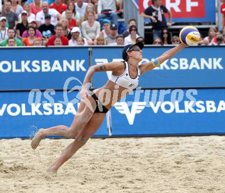 Beachvolleyball Grand Slam.  SCHWAIGER Doris (AUT). Klagenfurt, 5.8.2011.
Foto: Kuess
---
pressefotos, pressefotografie, kuess, qs, qspictures, sport, bild, bilder, bilddatenbank