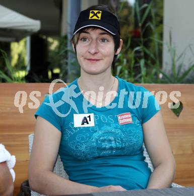 Schi Alpin. Sommergespraech mit Kathrin Zettel. Kathrin Zettel. Klagenfurt, am 3.8.2011.
Foto: Kuess
---
pressefotos, pressefotografie, kuess, qs, qspictures, sport, bild, bilder, bilddatenbank