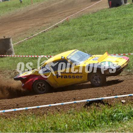 Autocross Staatsmeisterschaftslauf.  Walter Marcher (K). Meiselding, 21.8.2011
Foto: Kuess

---
pressefotos, pressefotografie, kuess, qs, qspictures, sport, bild, bilder, bilddatenbank
