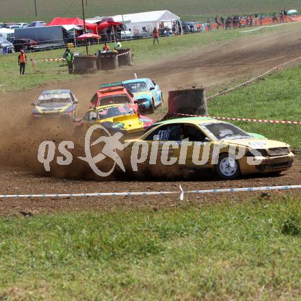 Autocross Staatsmeisterschaftslauf.  Daniel Ebner (NOE), Walter Marcher (K), Klaus Demuth (K). Meiselding, 21.8.2011
Foto: Kuess

---
pressefotos, pressefotografie, kuess, qs, qspictures, sport, bild, bilder, bilddatenbank