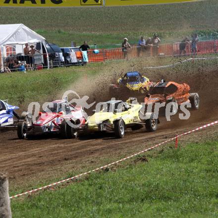 Autocross Staatsmeisterschaftslauf.  Walter Obmann (K), Markus Thomas (NOE). Meiselding, 21.8.2011
Foto: Kuess

---
pressefotos, pressefotografie, kuess, qs, qspictures, sport, bild, bilder, bilddatenbank